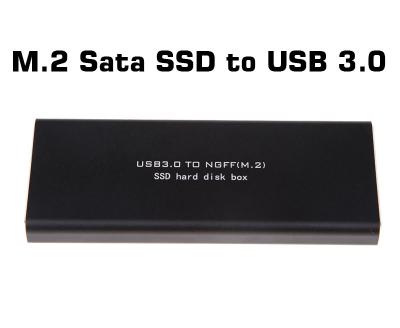 M2 SATA SSD to USB 3.0 Harici Harddisk Kutusu 6gb/s