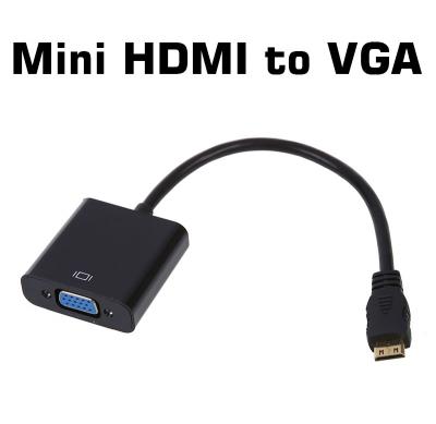 Mini HDMI to VGA Dönüştürücü Adaptör