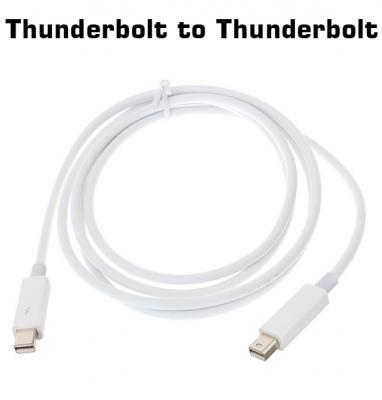 Thunderbolt to Thunderbolt (Mini DisplayPort Erkek Erkek) Kablo