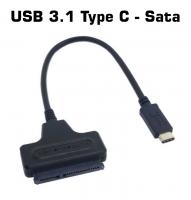 USB 3.1 Type C - 2.5" Sata Dönüştürücü Adaptör