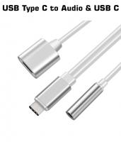 USB 3.1 Type C - Audio 3.5 mm Jack Kulaklık ve USB Type C Dönüştürücü