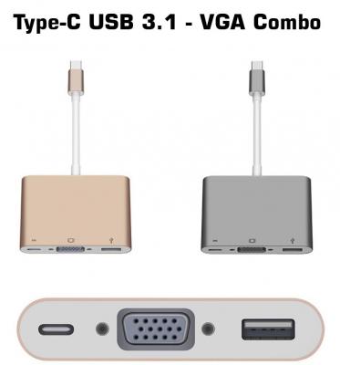 USB 3.1 Type C - VGA Combo ( VGA - USB 3.0 - USB 3.1) 
