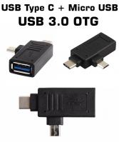 USB Type C 3.1 - Micro USB to USB 3.0 OTG 2in1 Adaptör