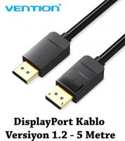 Vention Display Port V1.2 Erkek - Erkek Kablo - 5 Metre